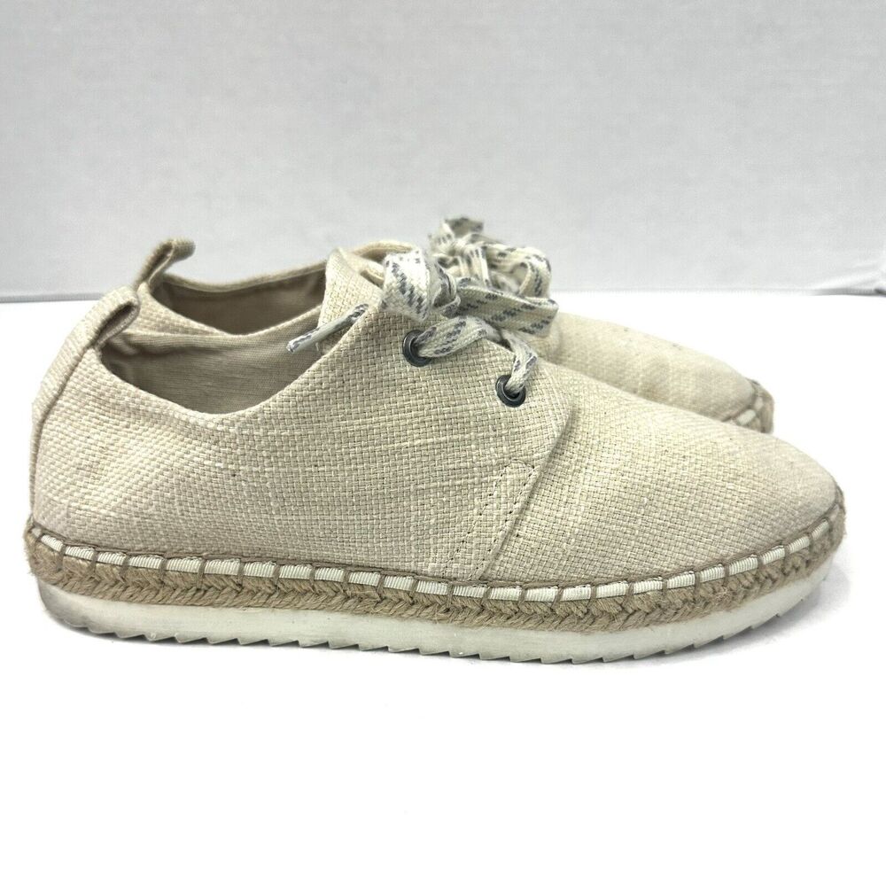 Universal Thread Joelle Women's Size 8.5 Beige Woven Espadrille Sneakers Shoes